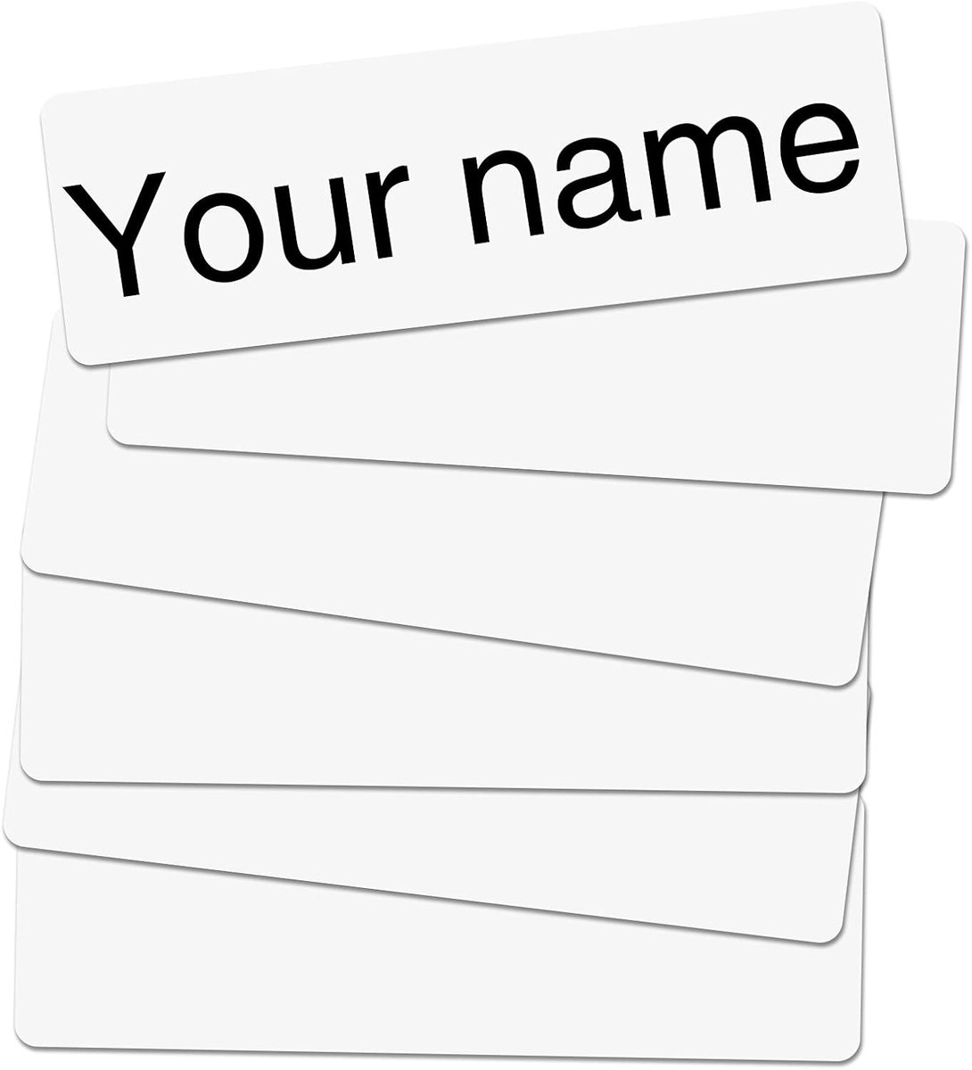 SnelShoppen - LUTER Kleetiketten, zelfklevende naambordjes, waterdichte stickers, gepersonaliseerd, naametiketten voor kinderen, school, verpleeghuis,