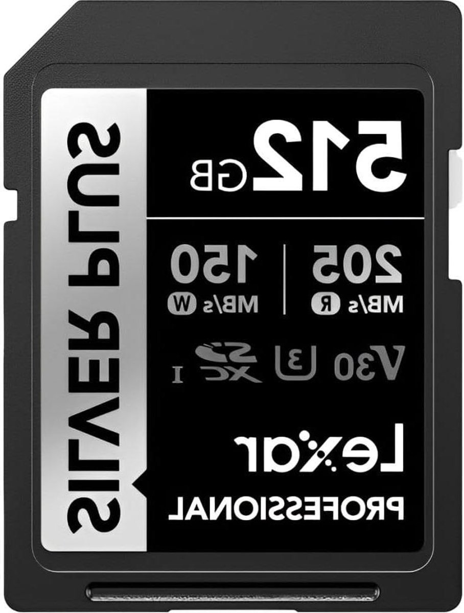Geheugenkaart SDXC - Opslagkaart - Foto's Opslaan - V30 Video Snelheid - 512GB - Zwart