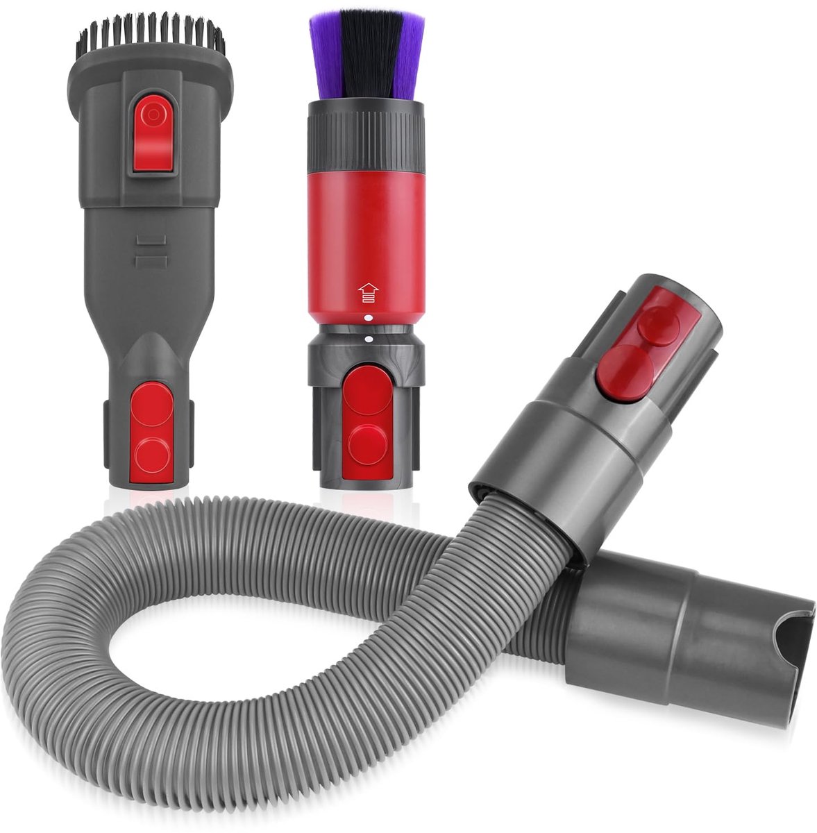 Dailygoods - Verlengslang met Stofborstel voor Dyson V7 V8 V10 V11 V15 - Accessoireset