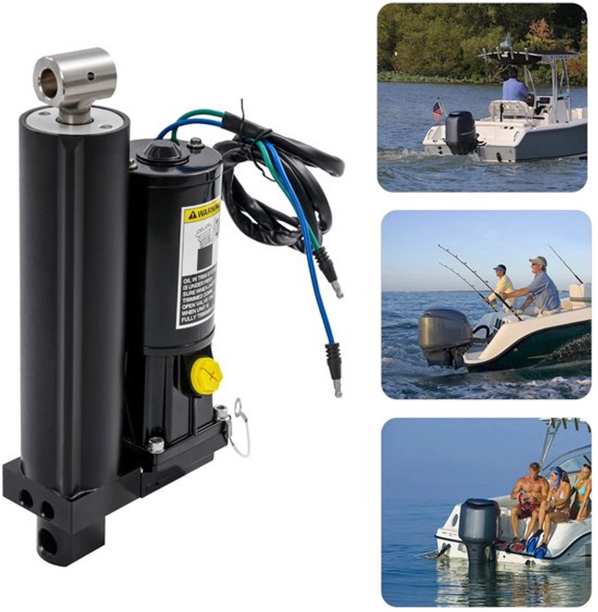 Buitenboordmotor Power Tilt Trim, Mercury 4-takt 75-115PK Elektrische Lift, DC Borstelmotor, Duurzaam, Motorb