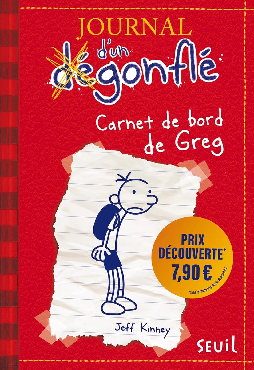 SnelShoppen - Carnet de bord voor kinderen - Greg Heffley - Dagboek met leuke illustraties - A5 formaat - Perfect voor school en vrije tijd