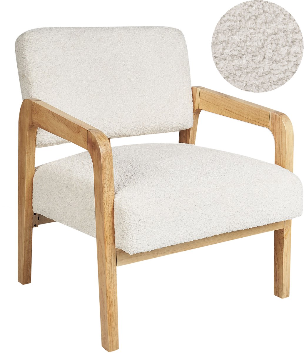 HJO - Fauteuil - Gebroken wit - Bouclé