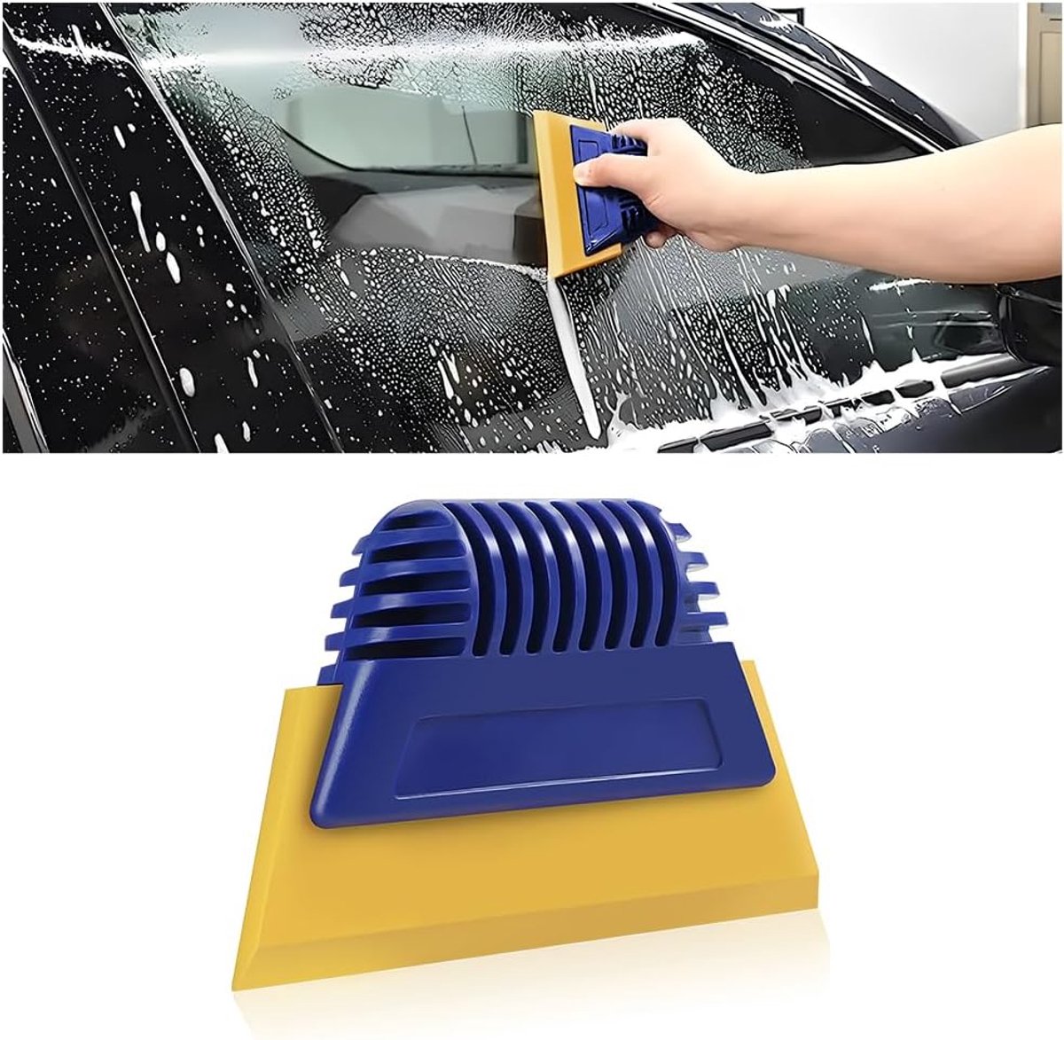 SnelShoppen - Car Film Window Film Paint Protection Film Tinted Film Squeegee Soft Rubber Squeegee voor Auto Film Installatie - Teal Blue - Duurzaam e
