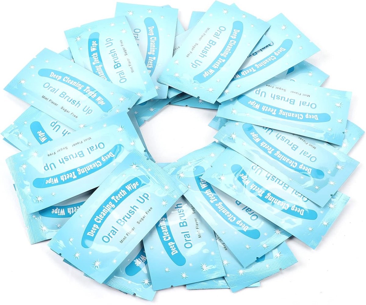 Effectieve Whitening Strips en Tandenborstels voor Diepe Tandreiniging - 50 Stuks Reinigingsdoekjes voor Glanzende Tanden en Mondverzorging