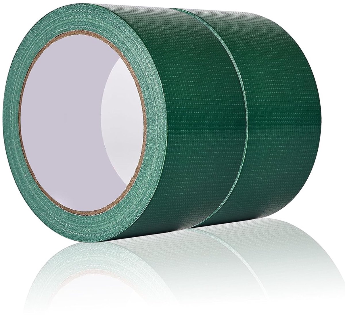 Kleurige Gaffer Tape - 2 Rollen 50 mm x 20 m, Sterke Plakband voor Reparaties, Industrieel Gebruik en Creatieve Projecten (Groen)