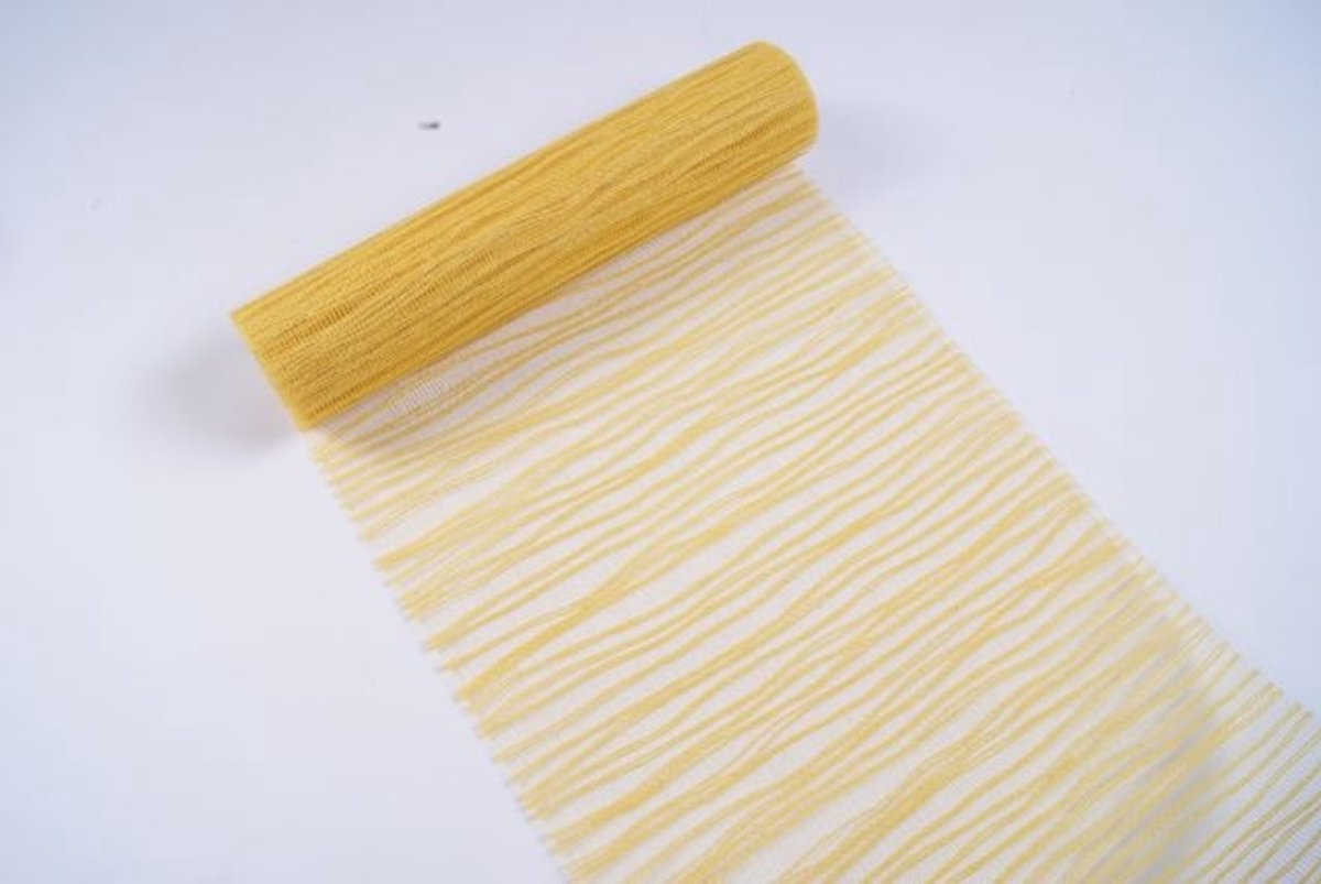 Wave Tafelband geel 26cmx20mtr (rolled)