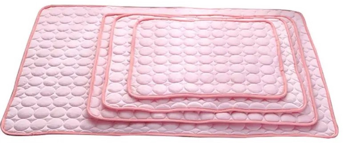 Koelmat Ice Roze, XL - 100 x 72 cm
