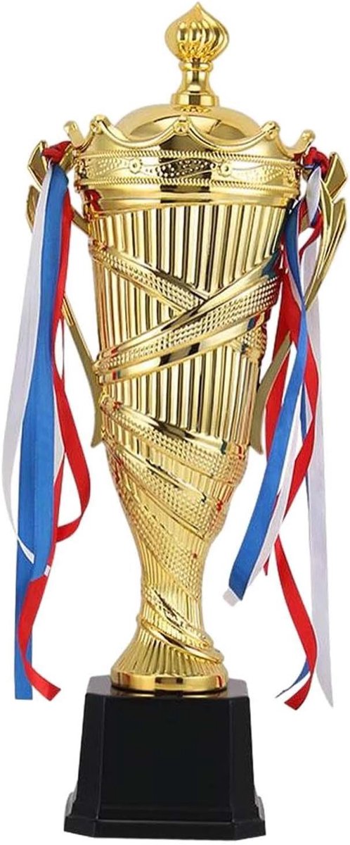 Deelname Trofee Beker - Mini Trofee Award Cup - Waardevolle Vieringen - Gladde Textuur - 45 Cm - Goud