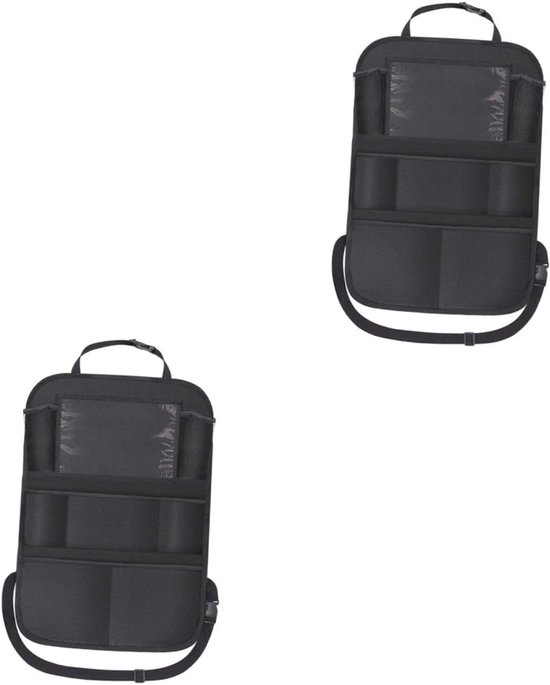 Auto Opbergtas Kinderstoel - Organizer Achterbank - Auto Organiseren - Inklapbaar Design - 61x41 cm - Zwart — afbeelding 5