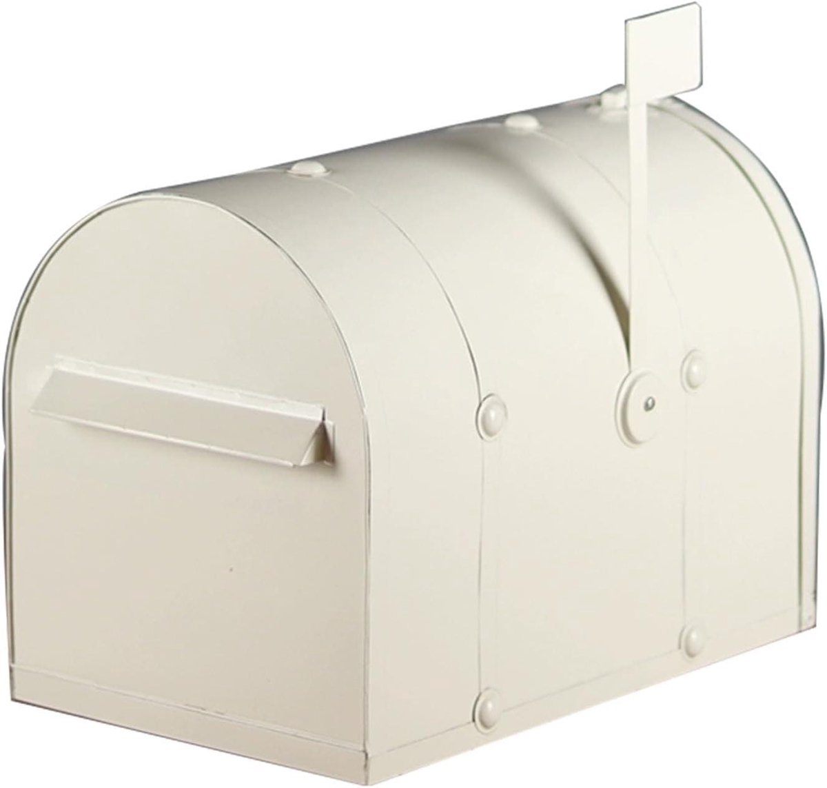 Smeedijzeren Brievenbus - Buitenbrievenbus Postbus - Decoratief Huis - Gietijzer Ontwerp - 25cm - Wit