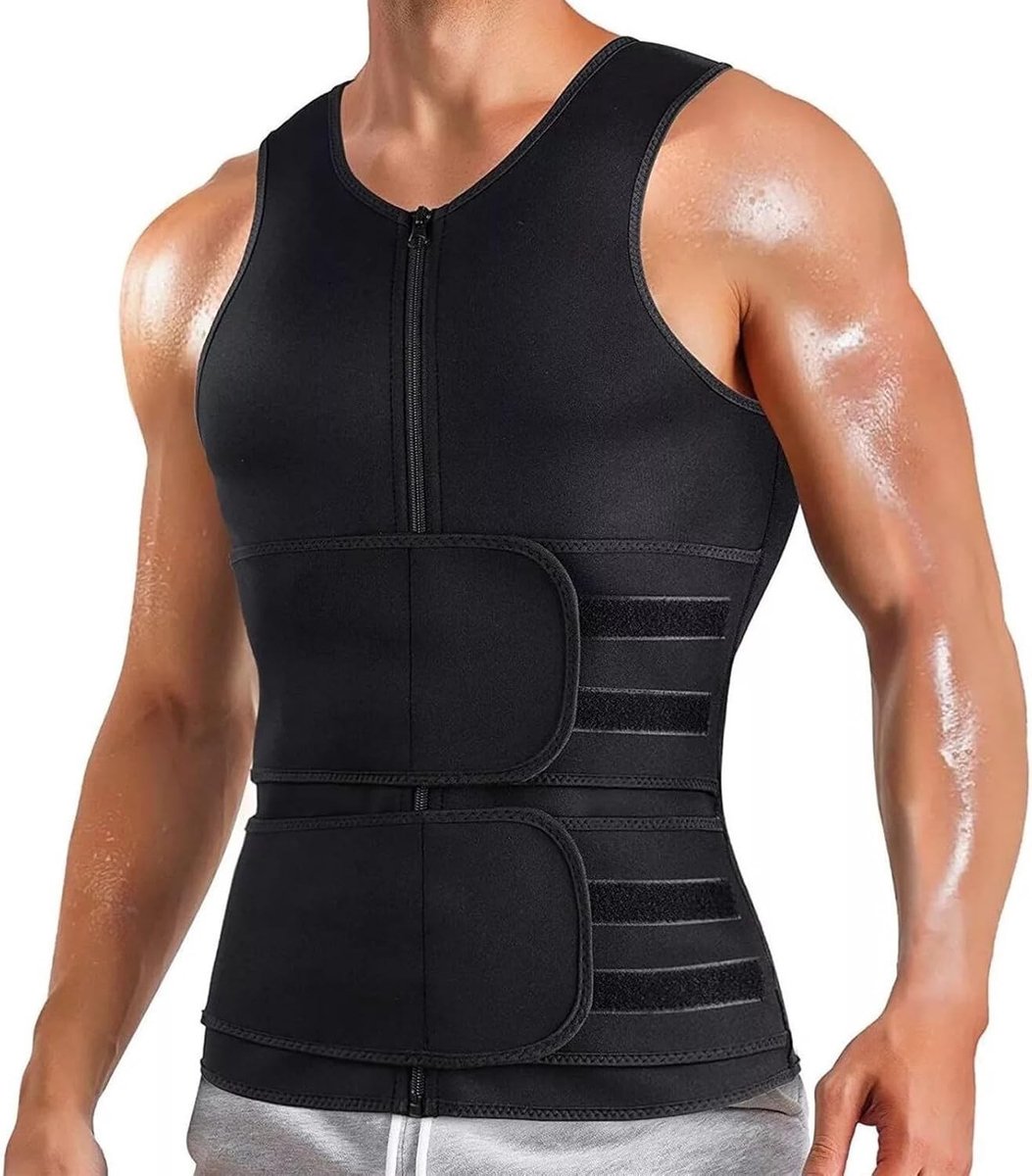 Effectieve Sauna Suit voor Gewichtsverlies en Lichaamsvormer voor Mannen tijdens Gym Workout en Oefeningen