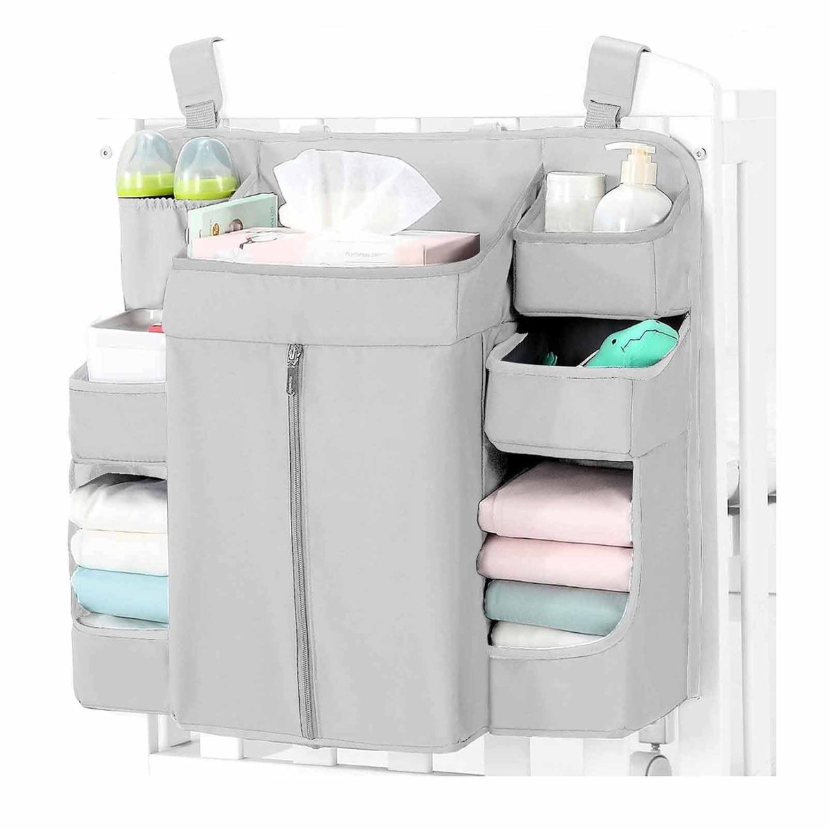 LISM-Luierorganizer Geschikt voor commodes en wiegjes - babybenodigdheden, opbergmand Geschikt voor babyspullen, hangmand