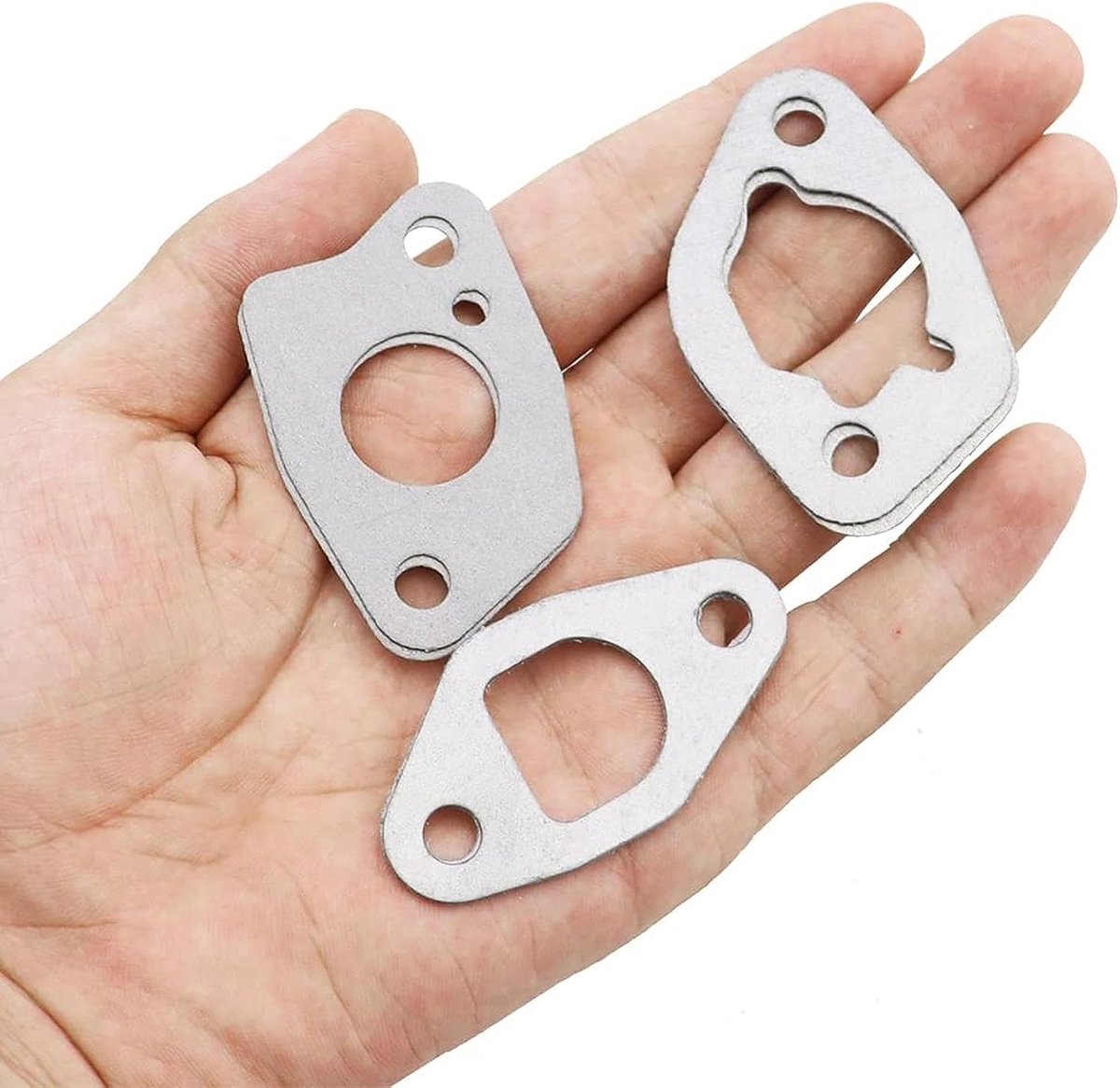 6 stuks carburateurpakkingset voor Honda GX120 GX140 GX160 GX200 168F benzinemotor grasmaaier strimmer generator waterpomp (grijs 6 cm) | 168F benzinemotor, grasmaaier, strimmer, generator, waterpomp (grijs, 6 cm)