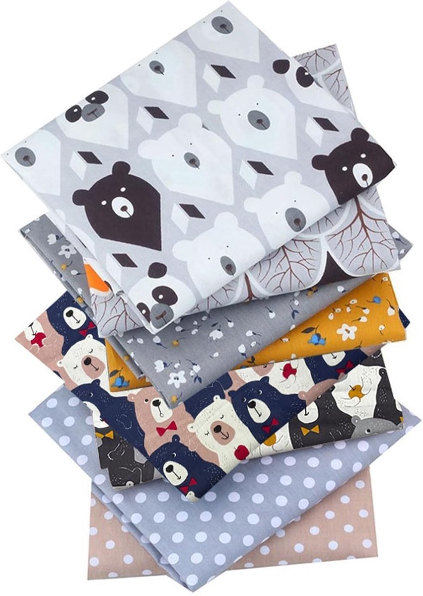 Stof, 50 x 50 cm, patchwork, stofpakket, quilten, naaien Duurzame