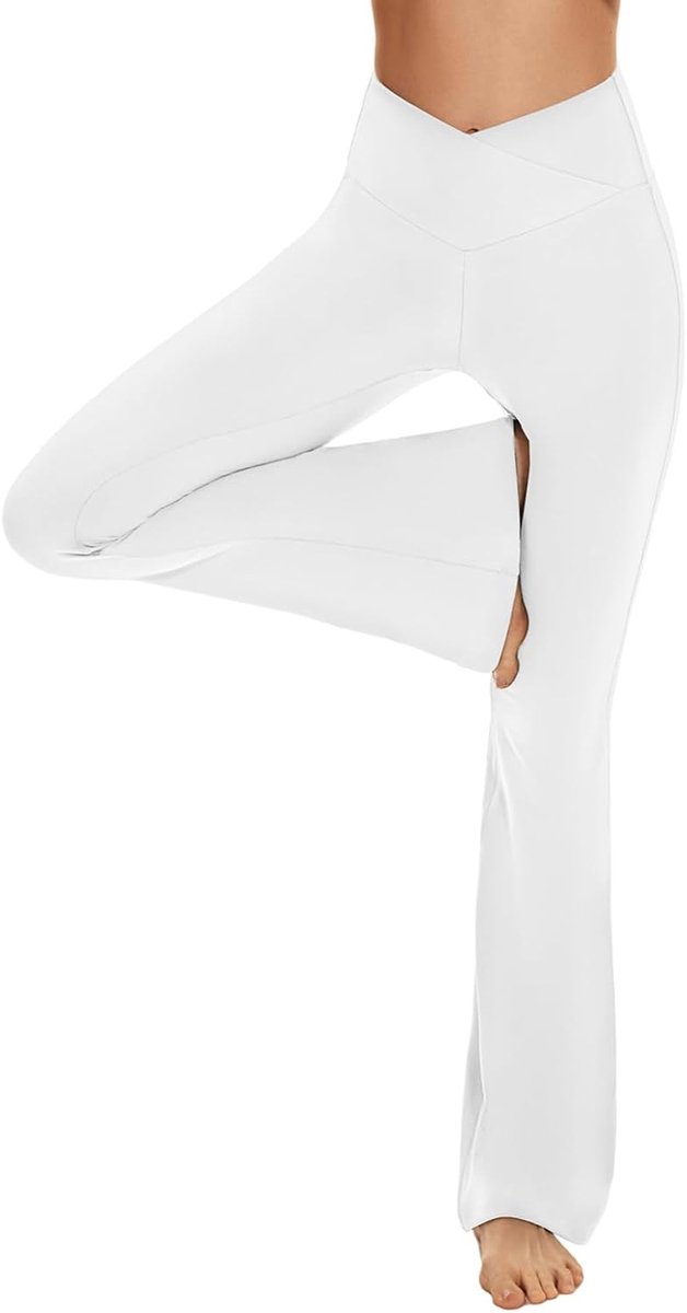 Leggings Dames Bootcut Flare Broek - Hoge Taille Yogabroek met Wijde