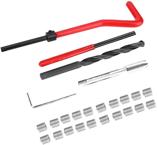 25 stks Draad Insert Kit M7 x 1.0 Draad Reparatie Kit Draad Reparatie — afbeelding 4