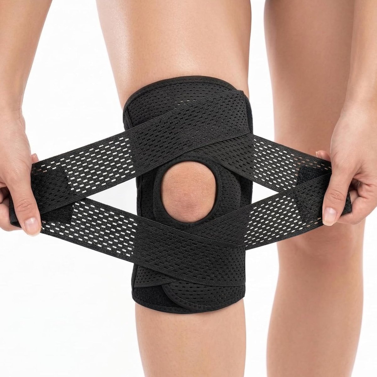 Kniesteunbrace Voor Mannen En Vrouwen,Kniesteun,Meniscus Met Patella Gelpads En Zijstabilisatoren,Kniesteun Voor Gezwollen Acl, Pees, Liggament En Meniscusletsel,Voor Gym,Gewichtheffen