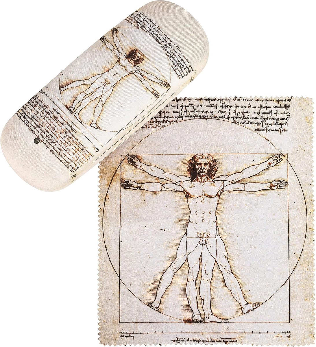 Lilienfeld Brillenetui Leonardo da Vinci: Vitruviusman Brillenkoker