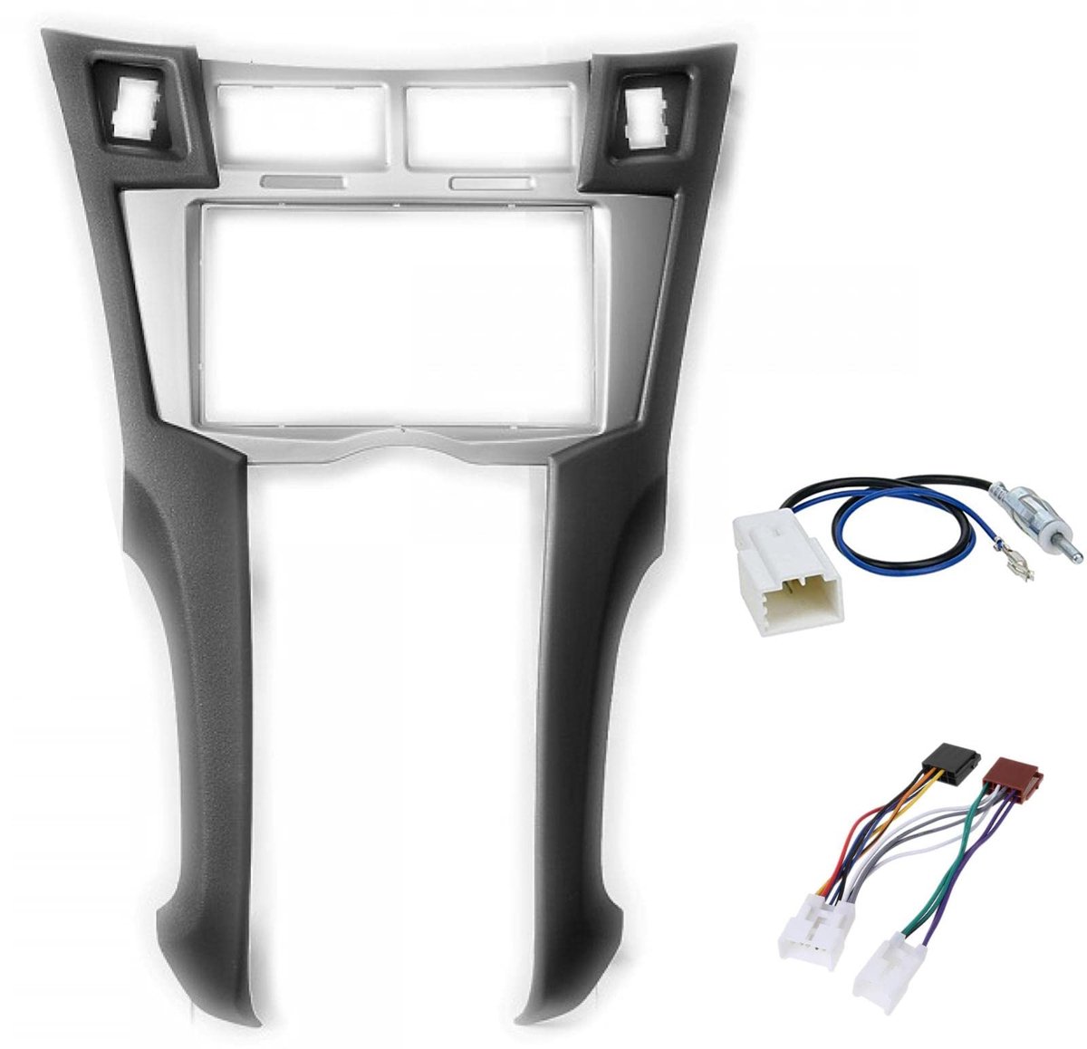 SnelShoppen - Sound Way Autoradio Installatiekit 2 DIN Frontpaneel voor Toyota Yaris Vitz Platz 2005-2010 - Perfecte Upgrade voor jouw Auto