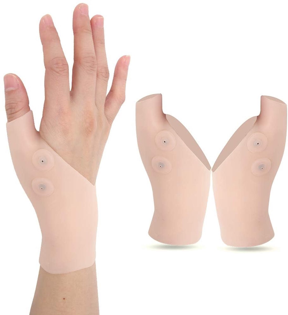 2 stuks siliconen duimbrace, polsbrace, pijnverlichting voor artritis, carpal, tunnel, tenosynovitis, spijsvertering