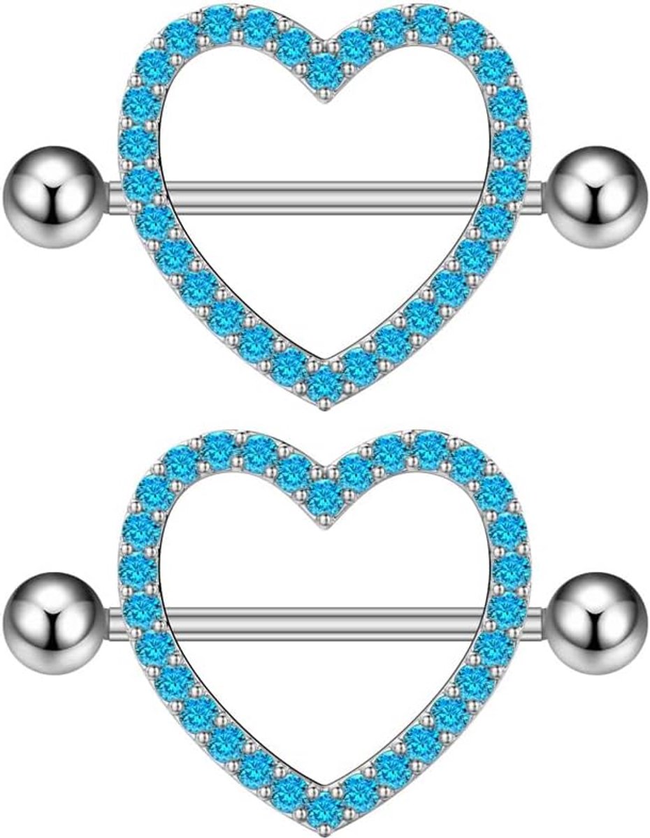 Barbells - Hypoallergene Cubic Zirconia Body Sieraden voor Vrouwen, Tepelschild Ringen Piercing Gift