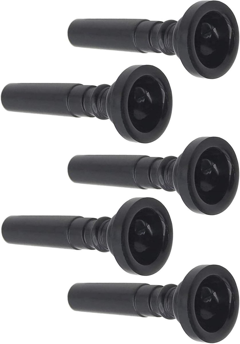 5pcs ABS Plastic Trompet Mondstuk voor Trompet Accessoires - Zwart