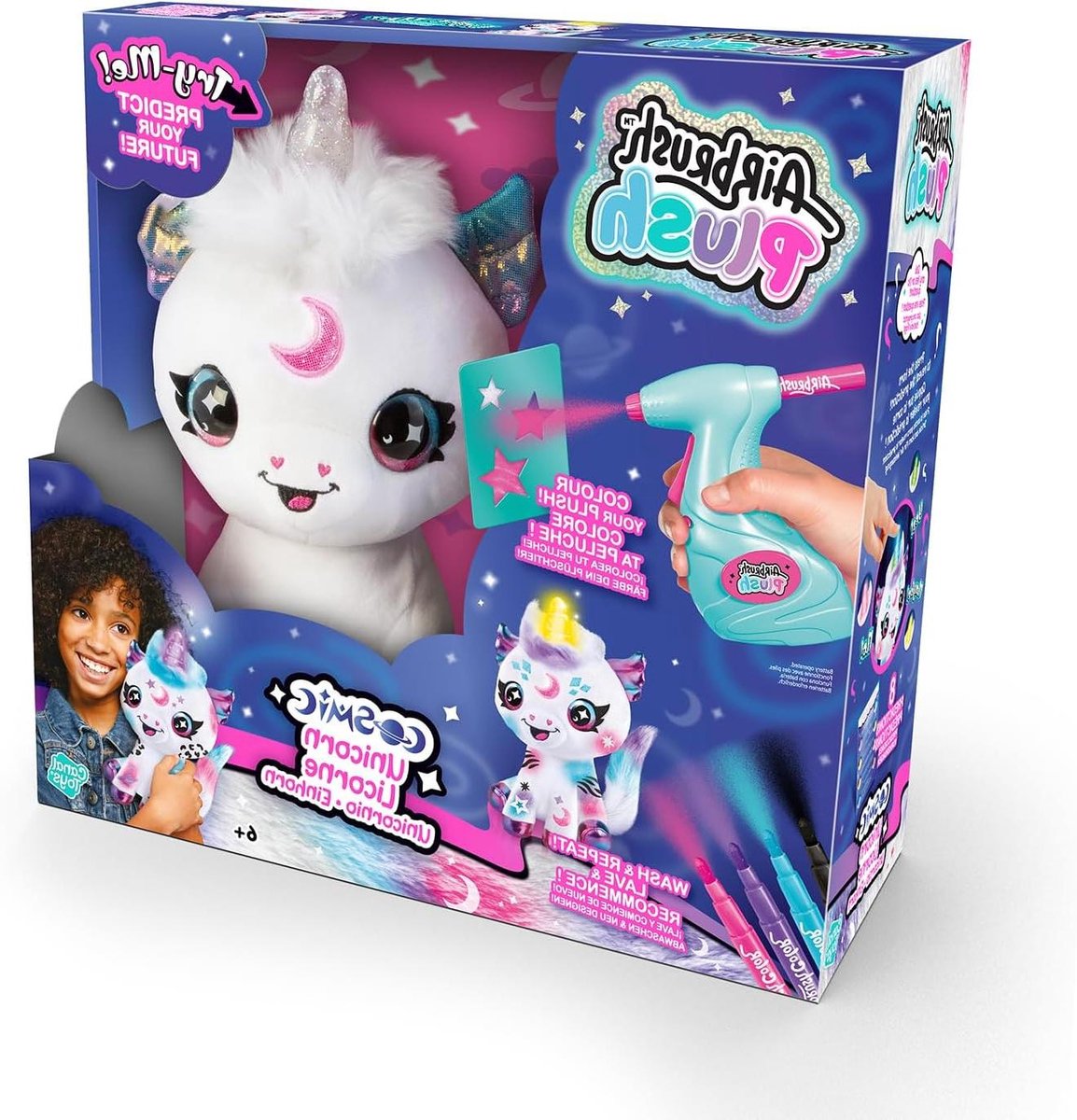 Pluche Eenhoorn - Knuffel Speelgoed - Creatief Versieren - Lichtgevende Hoorn - 124 Delen - Wit