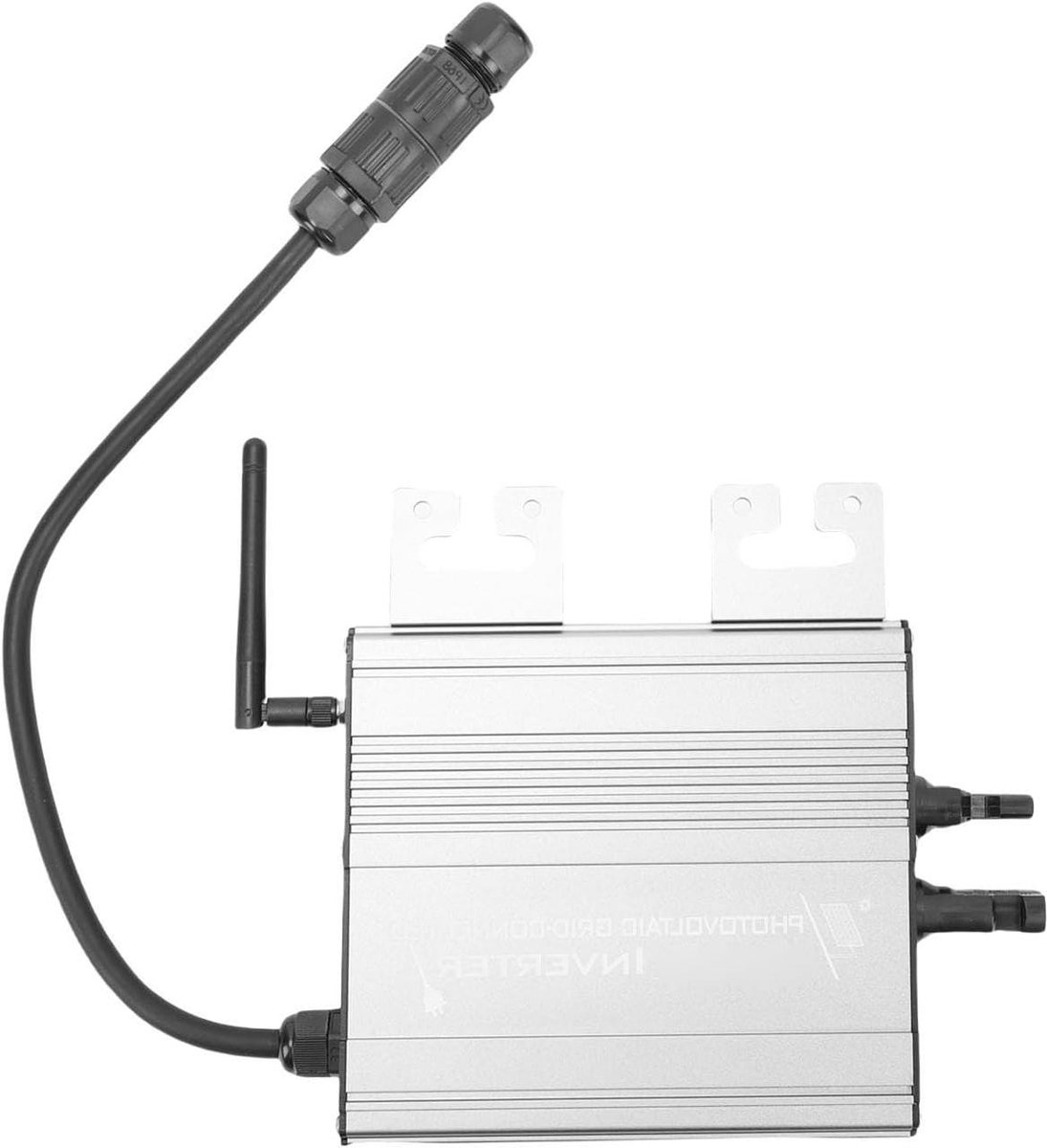 Zonne-energie Omvormer - Omvormer Zonnepanelen - Energie Opwekken - IP65 Waterdicht - 164 x 188.5 x 43 mm - Grijs