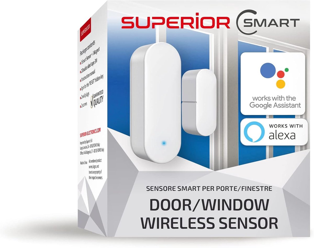 Superior Electronics - Slimme sensor voor deuren en ramen - SUPiSW001 - ShopVlot