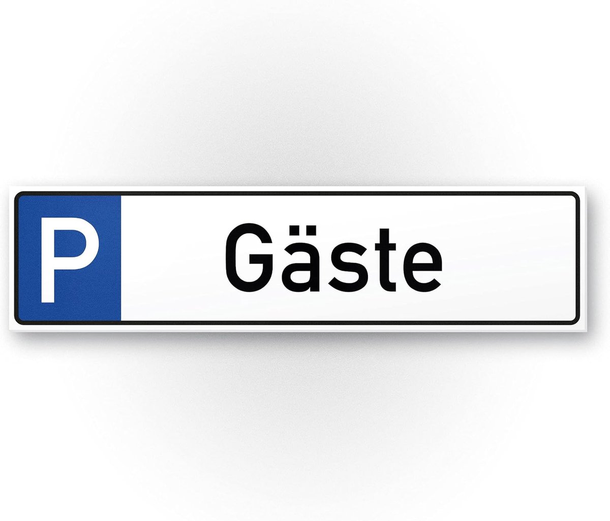 gasten bezoekers bord 40 x 10 cm waarschuwingsbord bezoekersparking parkeerplaats parkeerplaats reserveert gasten - parkeerplaats vrijhouden verhuurd