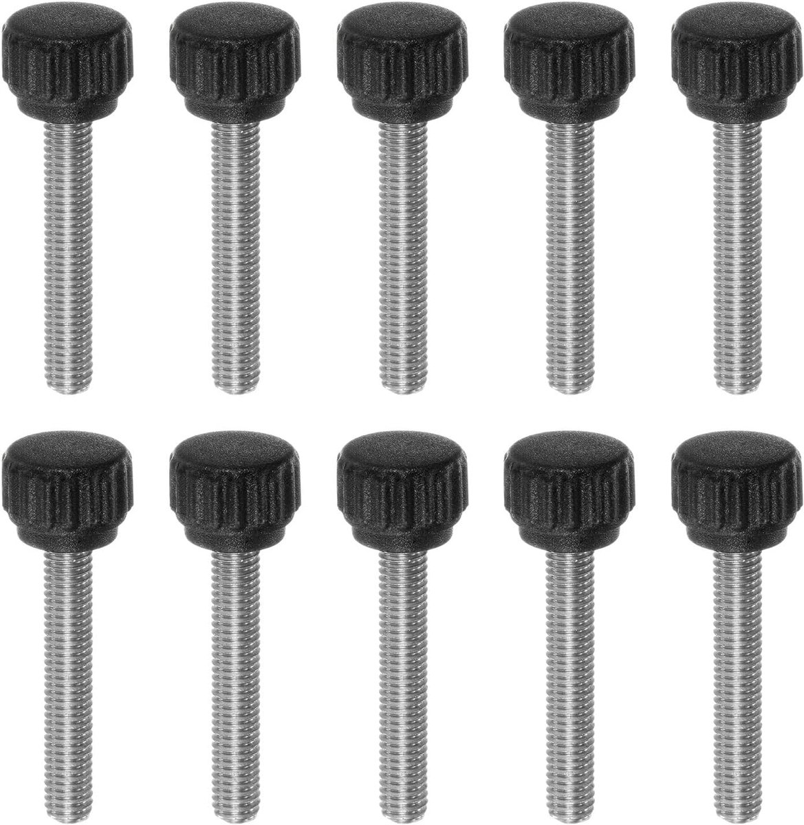 10 stuks kruiksleutelschroef M5 x 30mm vleugelschroeven met draad, roestvrij staal 304 knevelschroef 13mm rond klemschroef stergreepschroef klemhendel duimschroef voor meubels machine