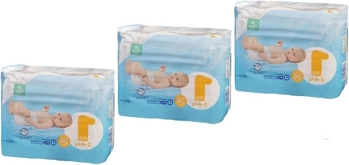 Baby Luiers - Maandverband Baby - Baby Verzorging - Maat 1 - 30 Stuks - Wit