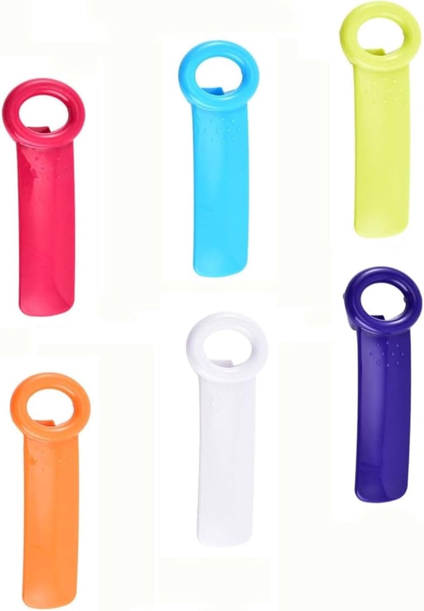 6 stuks flesopeners en dekselopener, 5-in-1 glazen opener voor zwakke handen, handmatige blikopener, multifunctionele keukenhulp voor schroefglazen, bierflessen en blikjes