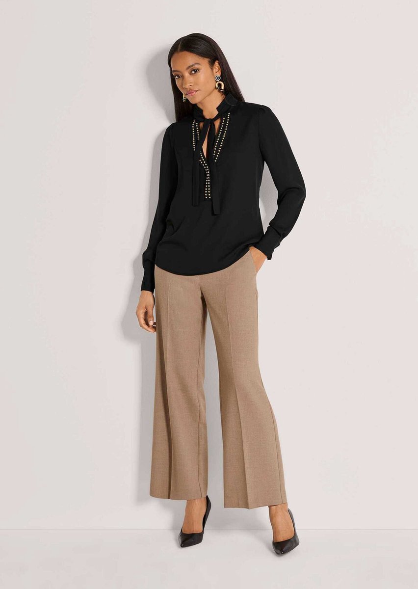 MADELEINE Blouse Blouse met strik en studs