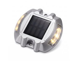 Oneproduct Solar Opritlamp Warm Wit 3000K - Overrijdbare Opritverlichting - IP67 - Gegoten Aluminium - Inclusief Fischer Pluggen & RVS Torx Schroeven