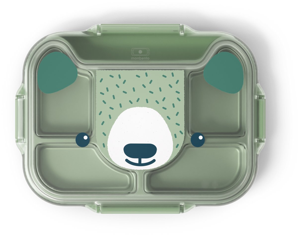 Monbento Wonder - Lunchbox kinderen - 950 ml - 5 vakken - Groen
