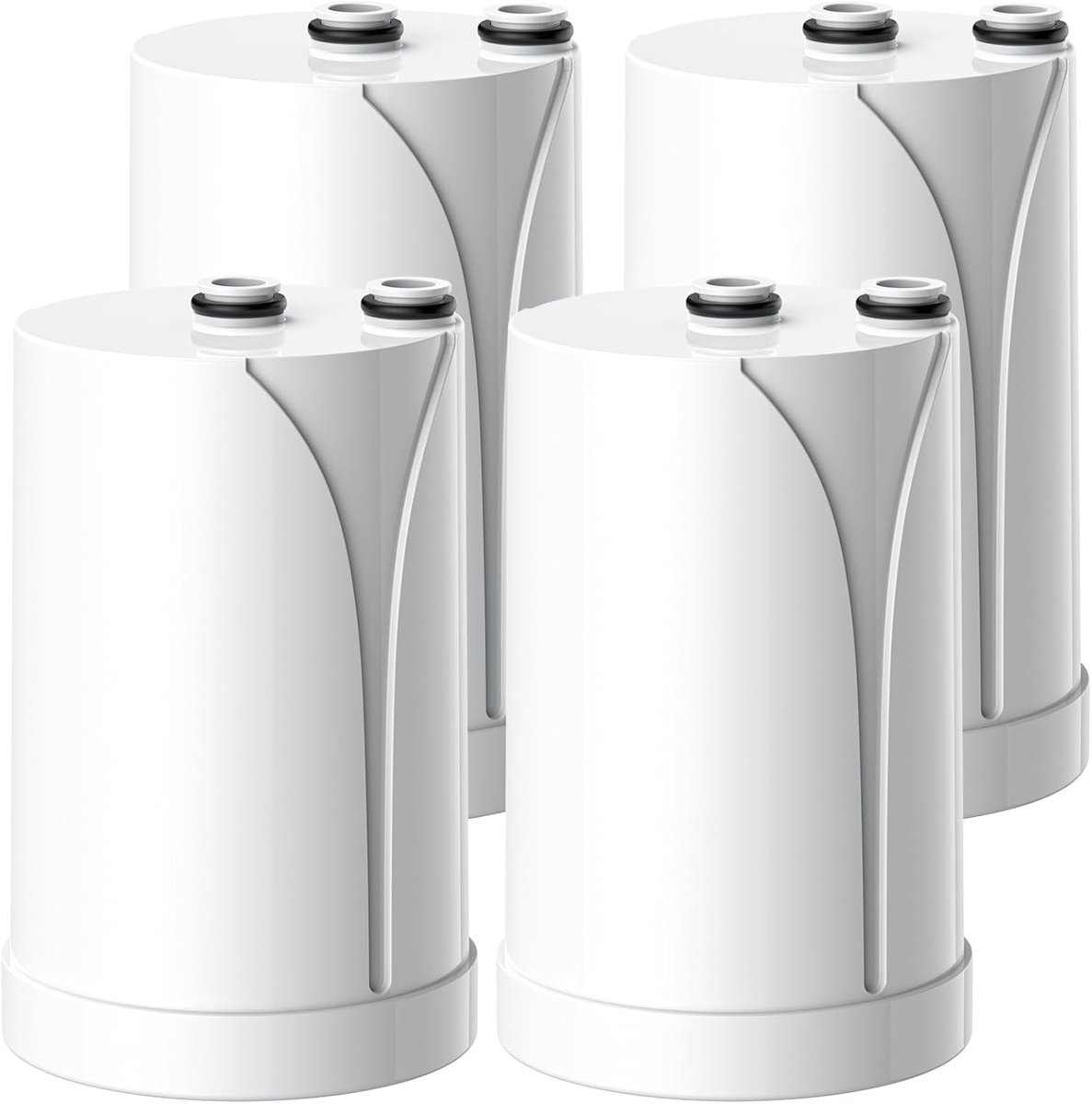 Set van 4 filterpatronen voor Brita On Tap HF/V/V-MF 600 l, waterfilter voor Brita On Tap V filterpatroon