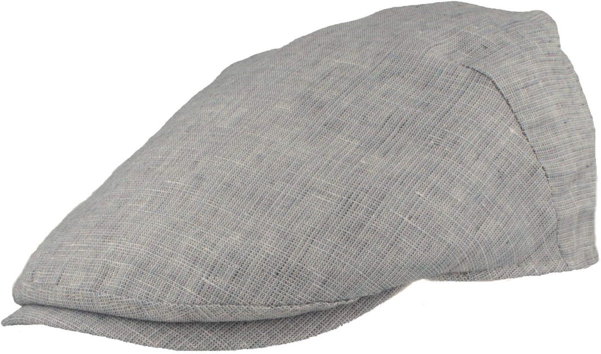 Platte pet, pet van 100% linnen, voering van katoen, licht en comfortabel
