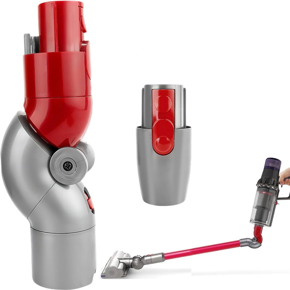 V15 Accessoires, Quick-Release-adapter voor vacuümreinigers, gewrichtsbijlage voor V12 Detect Slim, Flex Adapter Quick Release Compatibel met Vacuum Cleaner V8, V10, V15