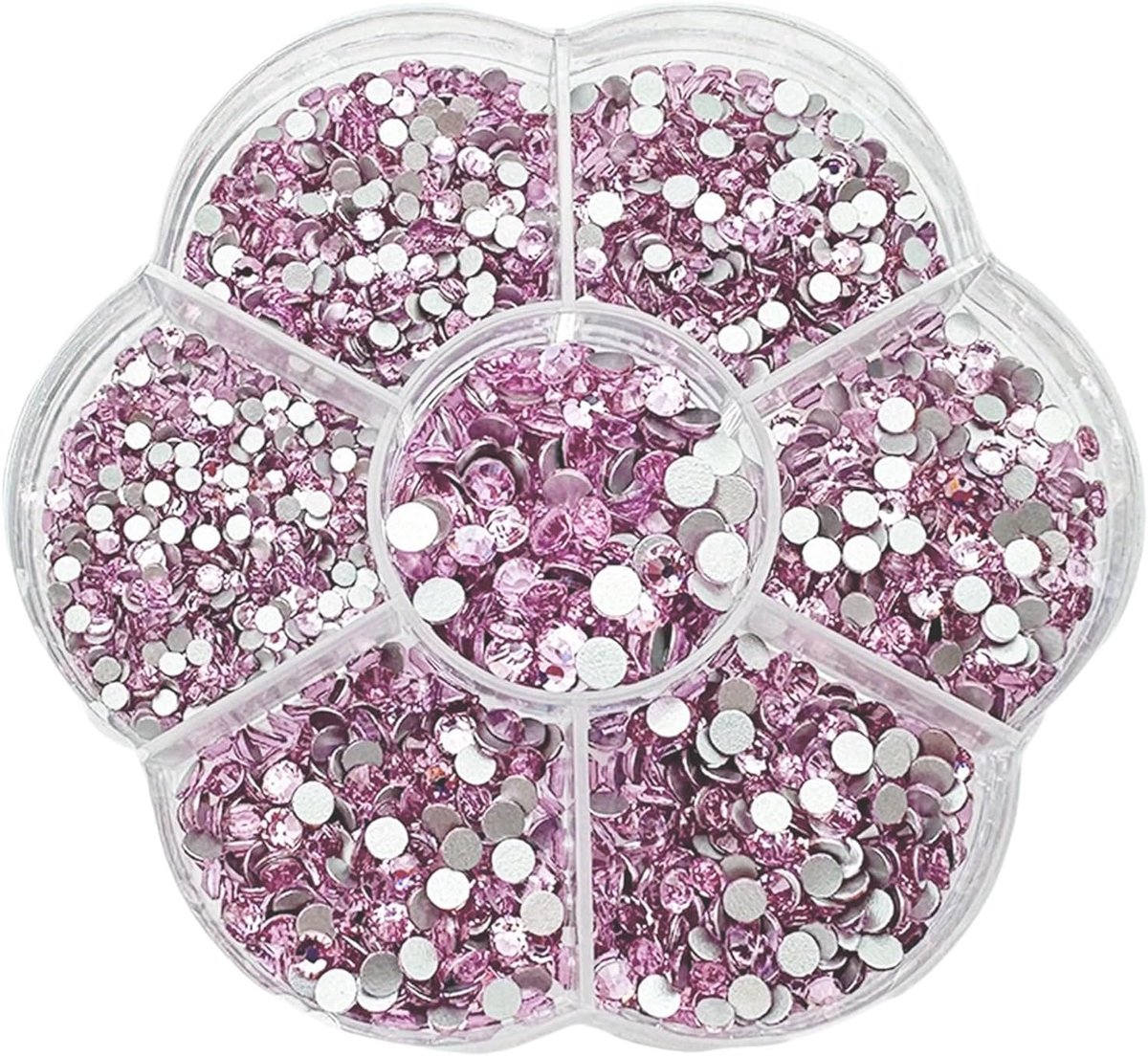strass-steentjes voor textiel, 2500 stuks, kristallen voor knutselen, gemengde maten, 1,5 - 4,8 mm, glitterstenen voor textiel, kristallen stenen om te plakken, voor kleding, schoenen