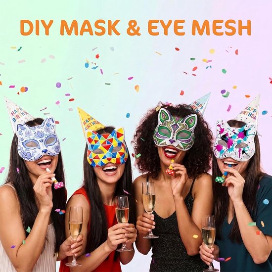 5 vellen Fursuit Oog Mesh, 30x20cm witte Buckram Mesh Fursuit Ogen Doorzichtige Mesh voor Cosplay Masker, Rekwisieten Fursuits, Handicrafts Maken DIY — afbeelding 5