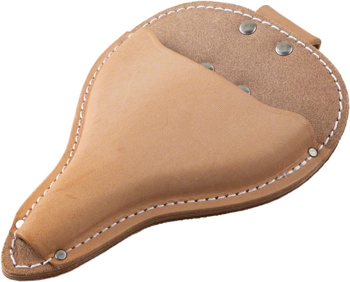 Bonsai Schaarholster - Leer, met Riemlus - Made in Japan - Duurzame Schede Pouch voor Tuinman/Hovenier - Beige