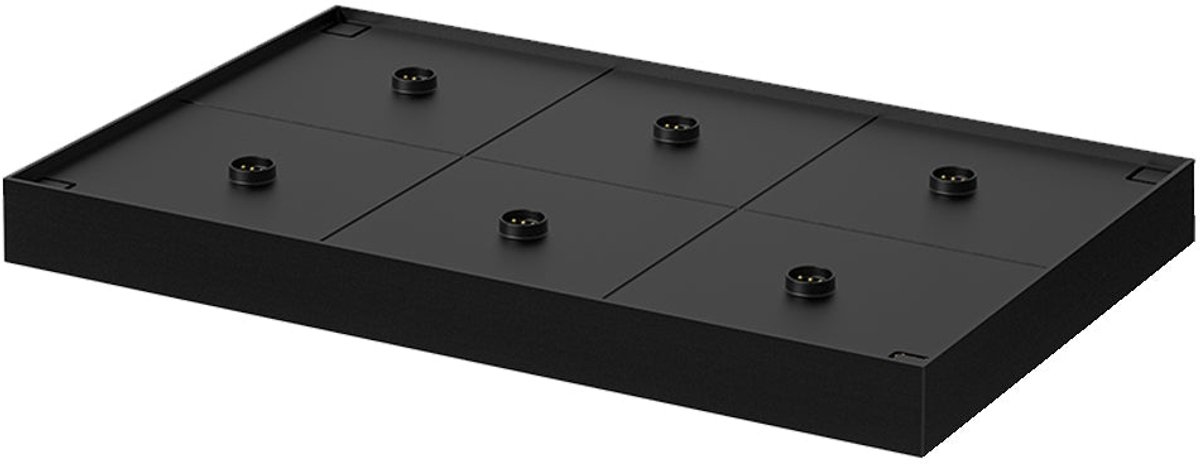 Oplaadstation voor 6 lampen 47CM PLATE