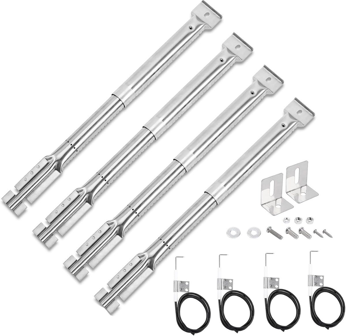 31-42cm Universeel Verstelbaar Brander Vervangend Onderdeel voor De Meeste Grills - Tepro, Enders, Landmann Grillchef, Char-Broil, Barbecook, Proficook, Master Forge, Perfect Flame, Uniflame