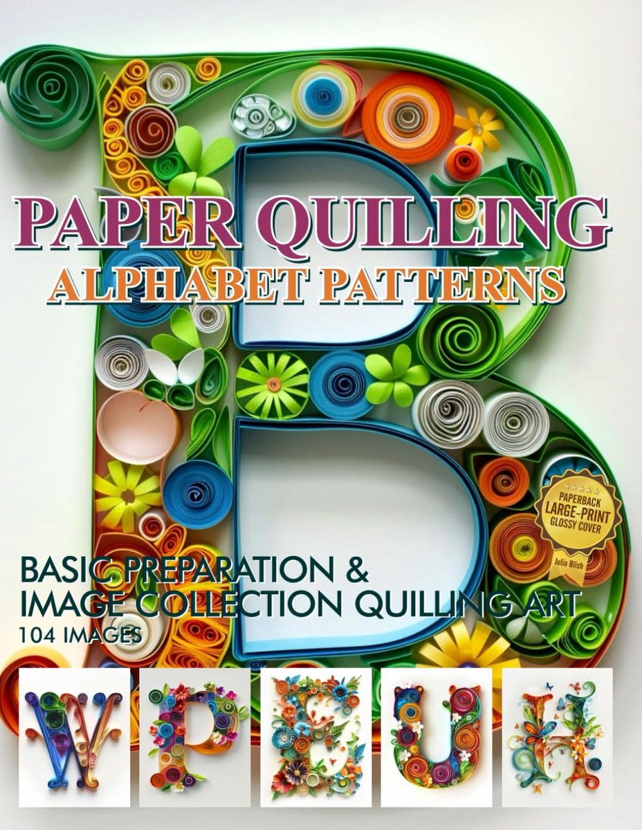 Quilling Alphabet Patterns: Basic Preparation Image Collection