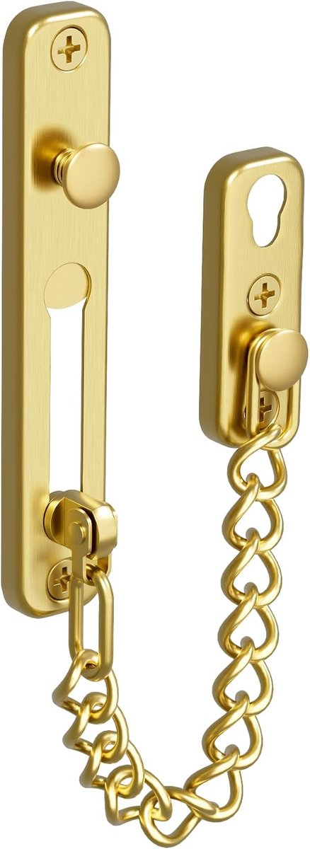 Veiligheids deurketting anti-diefstal deurslot goud