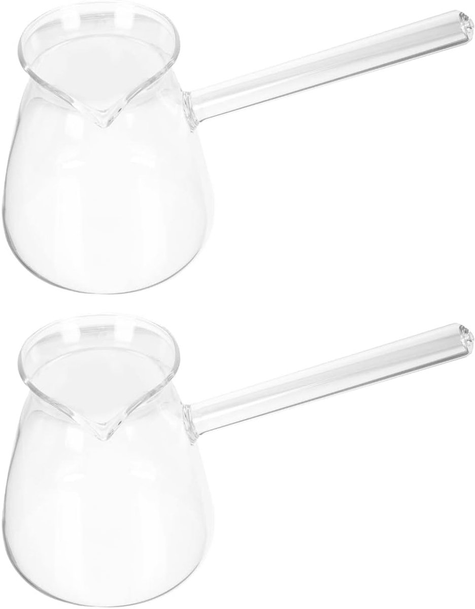 Turkse koffiepot, boter, warmtepot, glas, melk, verwarmer, pot, Grieks Arabisch koffiezetapparaat, handgemaakt Osmaanse gehamerde Cezve Jezve Ibrik Briki voor de