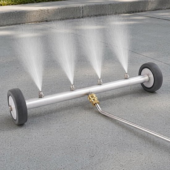 5 stuks ondervloerreiniger hogedruk: auto ondervloerwas, 1/4 inch snelaansluiting, ondervloerreiniger 4000 psi, waterbezem voor hogedrukreiniger, voor tuinen, SUV's, campers, looppaden — afbeelding 5