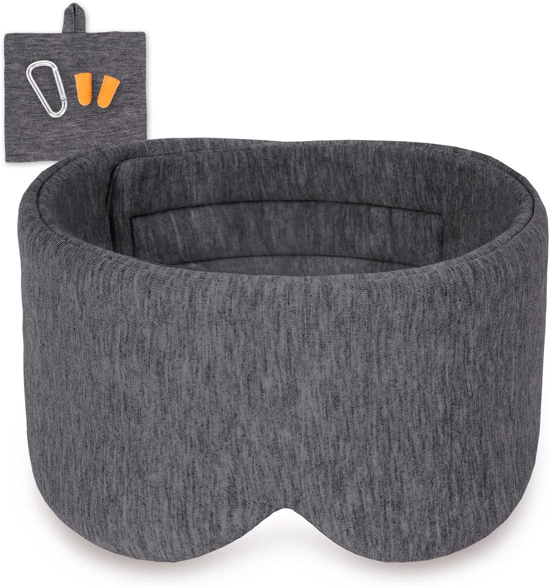 Slaapmasker 100 Modal Katoen - Groot Nachtmasker Met Klittenband