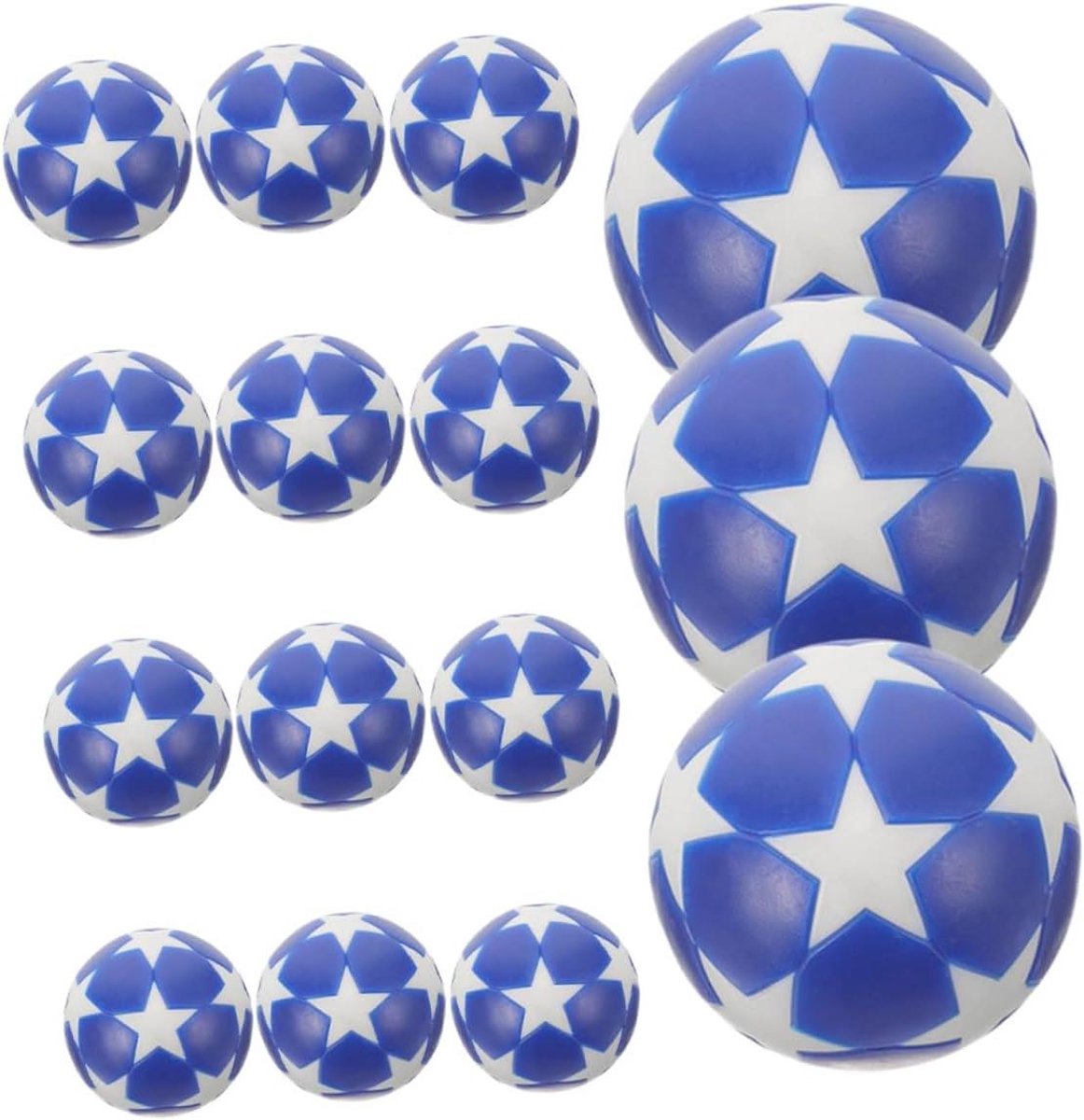 Tafelvoetbal Ballen - Mini Voetbal Balletjes - Spel Vervanging - Duurzaam Plastic Materiaal - 32 cm - Blauw